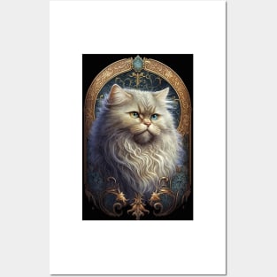 Persian Cat - Art Nouveau Style Posters and Art